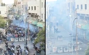 חברון: עשרות רימוני הלם והמפגינים הערבים נעלמו