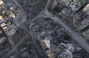 הרס וחורבן: כך נראית העיר חומס בסוריה אחרי ההפצצות