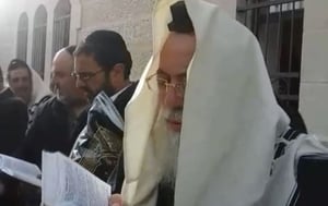 בדמעות: רבה של ירושלים הגר"ש עמאר ב"ברכת האילנות"