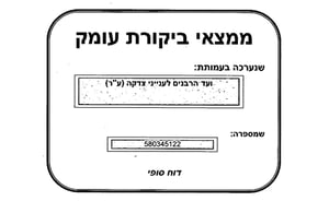 מסמך: הדו"ח המלא נגד "ועד הרבנים לענייני צדקה"