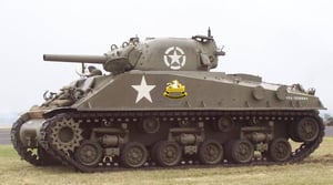 טנק ה'שרמן M4'. אילוסטרציה