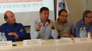 ראשי הרשויות במסיבת העיתונאים