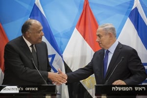 נתניהו בפגישה היסטורית עם שר החוץ המצרי