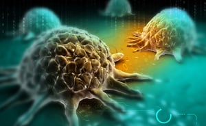 איור דיגיטלי של תאים סרטניים
