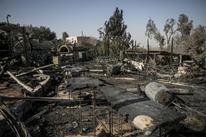 הרחפן תיעד את ההרס העצום בחיפה השרופה