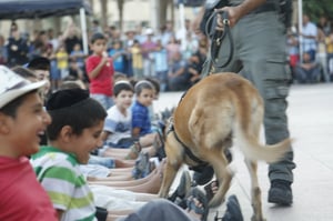 הילדים וכלבי המשטרה