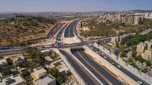 צומת הרוזמרין, מבט מהאוויר