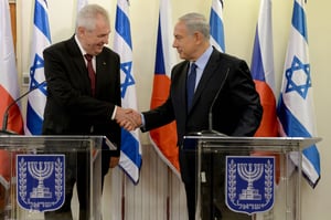 הנשיא זמאן בביקורו בישראל ב-2013