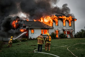 להישמר מפני שריפות בבתים. אילוסטרציה