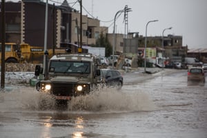 גשמים עזים הלילה בגולן, תמונה מהסערה בסופ"ש