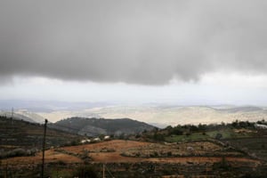 ענני גשם מעל גוש עציון