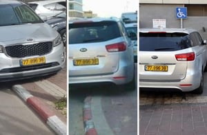 האם ראש עיריית בני ברק נכה? לפי החניות של רכבו  - כן