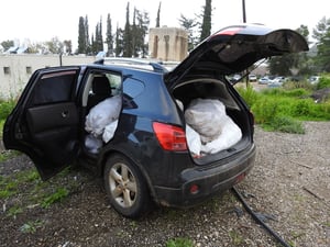 אחד הרכבים של הגנבים שנתפס