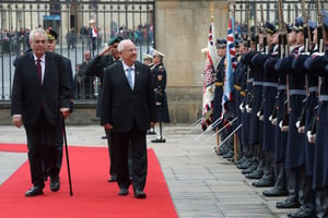 הנשיא ריבלין עם נשיא צ'כיה. ארכיון