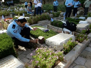 צפו: טקס הזיכרון לזכרם של 1,485  השוטרים