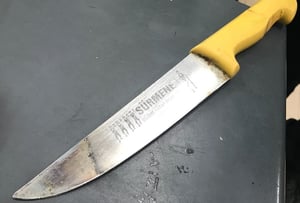 הסכין שנתפסה על גוף הערבי