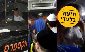 תיעוד אחת ההשתוללויות, שנגמרו בפציעת נוסעת