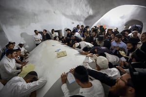 מאות הגיעו להתפלל בקבר יהושע בן נון