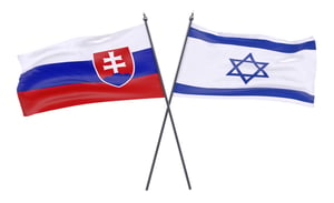 דגלי סלובקיה וישראל
