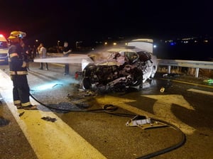 שני צעירים נהרגו בתאונה בין ארבעה רכבים