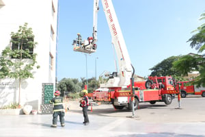 תרגיל בטיפול בחומרים מסוכנים בלניאדו.