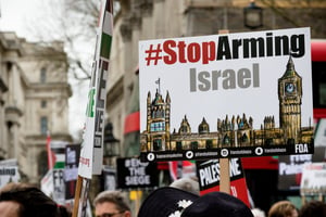 הפגנה אנטי-ישראלית בבריטניה