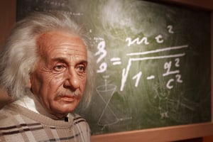 דמותו של איינשטיין במוזיאון השעווה