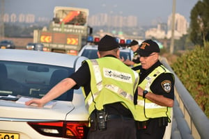 המשטרה ערכה מבצע אכיפה בכביש 6. צפו