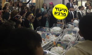 הנכרי תיעד בשמחת תורה: "כל הנערים" לעשרות תינוקות