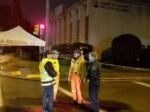 בית הכנסת הקונסרבטיבי 'עץ חיים' לאחר הטבח