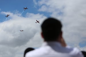 צפו בתיעוד: מטס חיל האוויר בשמי ירושלים