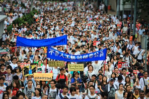 הפגנה בהונג קונג, בחודש האחרון