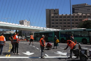 צפו בתיעוד: כך נחסמה הכניסה לירושלים