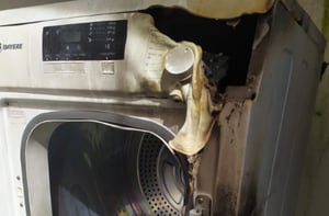 בגלל מכונת הכביסה: שריפה פרצה בישיבה