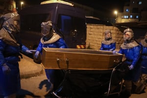לוויה של חולה קורונה בישראל