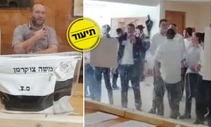 חולי קורונה חרדים נתנו תפילין לבעל המלון: "משה, תודה"