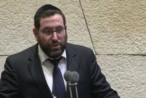 ח"כ אליהו ברוכי נואם במליאת הכנסת, היום