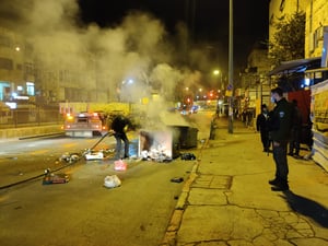 קיצונים עצרו את עבודות הרכבת: 10 עצורים