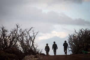 חיילי צה"ל בגבול לבנון. ארכיון