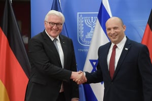 נשיא גרמניה הגיע לישראל ופגש את בנט