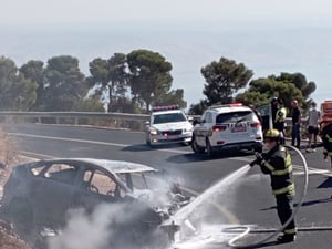 אם חרדית ובתה התינוקת נפצעו בתאונה