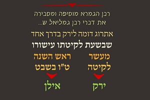 ראש השנה י"ד • סיכום והמחשה של הדף היומי