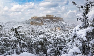השלג הכבד ביוון