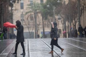 גשם בירושלים. אילוסטרציה