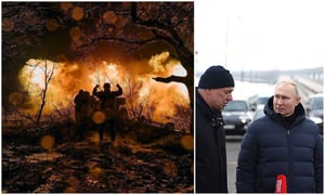 ערב קטלני באוקראינה: רוסיה הפגיזה בזמן שפוטין ביקר בגשר שהופצץ סמוך לגבול