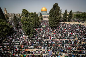 קריאות תמיכה במוחמד דף על הר הבית; 2,300 לוחמי מג"ב פועלים בירושלים וביו"ש