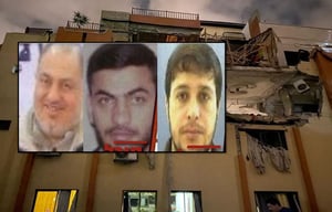שלושת הבכירים שחוסלו לצד אחד הבתים שהופצצו הלילה בחאן יונס