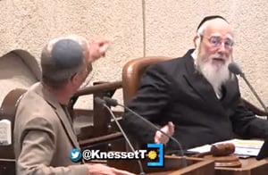 "עוכר ישראל";  שטרן תקף, אייכלר הוציא אותו מהמליאה