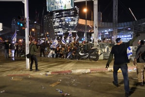ההפגנות נגד הרפורמה בתל אביב