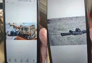 התמונות שהופיעו במכשיר הטלפון של החשוד